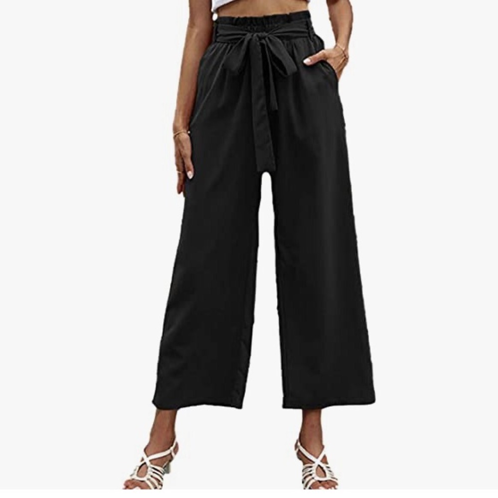 NWOT Ladies High Waist wide leg pants
